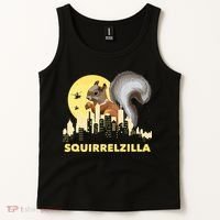 Squirrelzilla Squirrel Whisperer Squirrel Lover Animal Tank Top thumb 2