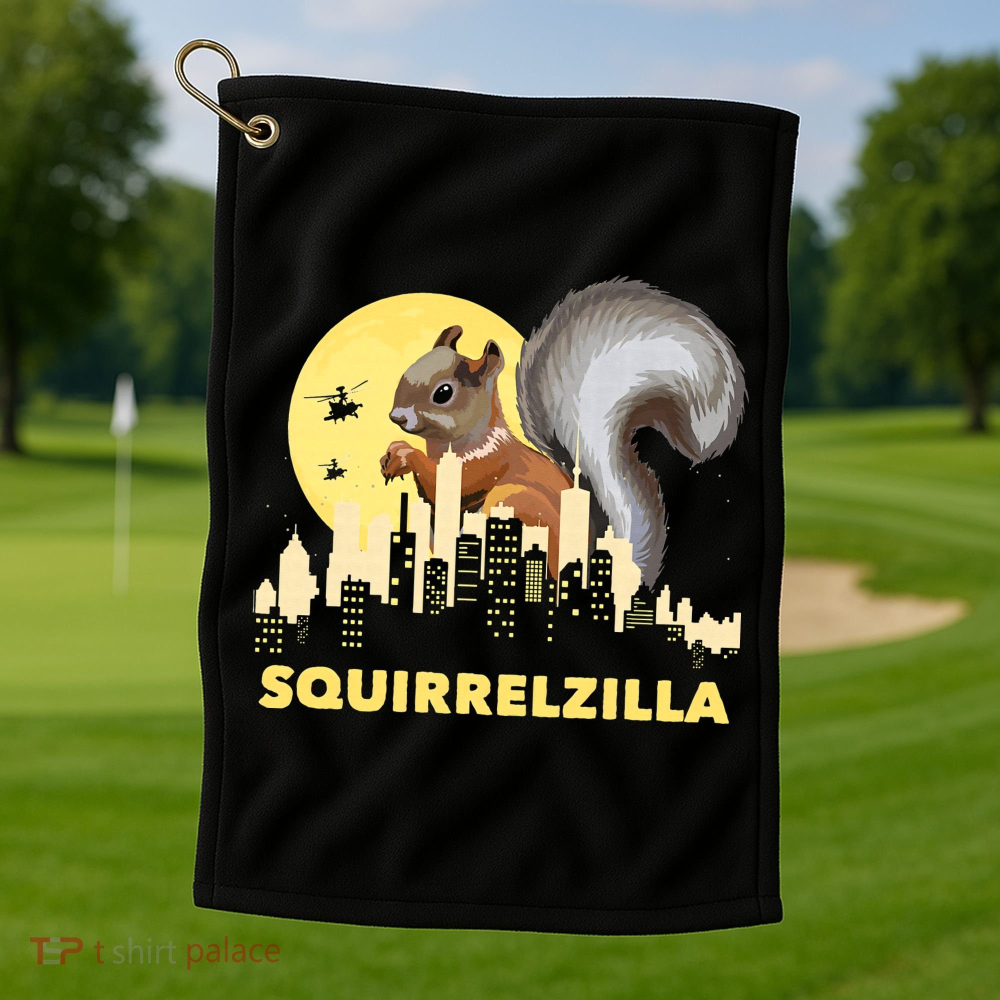 Squirrelzilla Squirrel Whisperer Squirrel Lover Animal Golf Towel