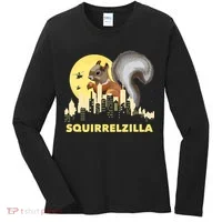 Squirrelzilla Squirrel Whisperer Squirrel Lover Animal Women's Long Sleeve Shirt thumb 0