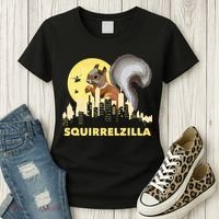 Squirrelzilla Squirrel Whisperer Squirrel Lover Animal Women's T-Shirt thumb 3
