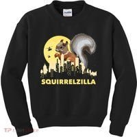Squirrelzilla Squirrel Whisperer Squirrel Lover Animal Kids Sweatshirt thumb 0