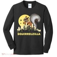 Squirrelzilla Squirrel Whisperer Squirrel Lover Animal Kids Long Sleeve Shirt thumb 0