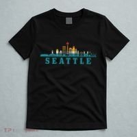 Seattle Skyline Washington Vintage Pride Retro T-Shirt thumb 5