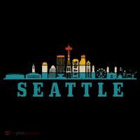 Seattle Skyline Washington Vintage Pride Retro Kids Sweatshirt thumb 2