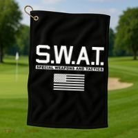 Swat Special Weapons And Tactics Police S.W.A.T Golf Towel thumb 1