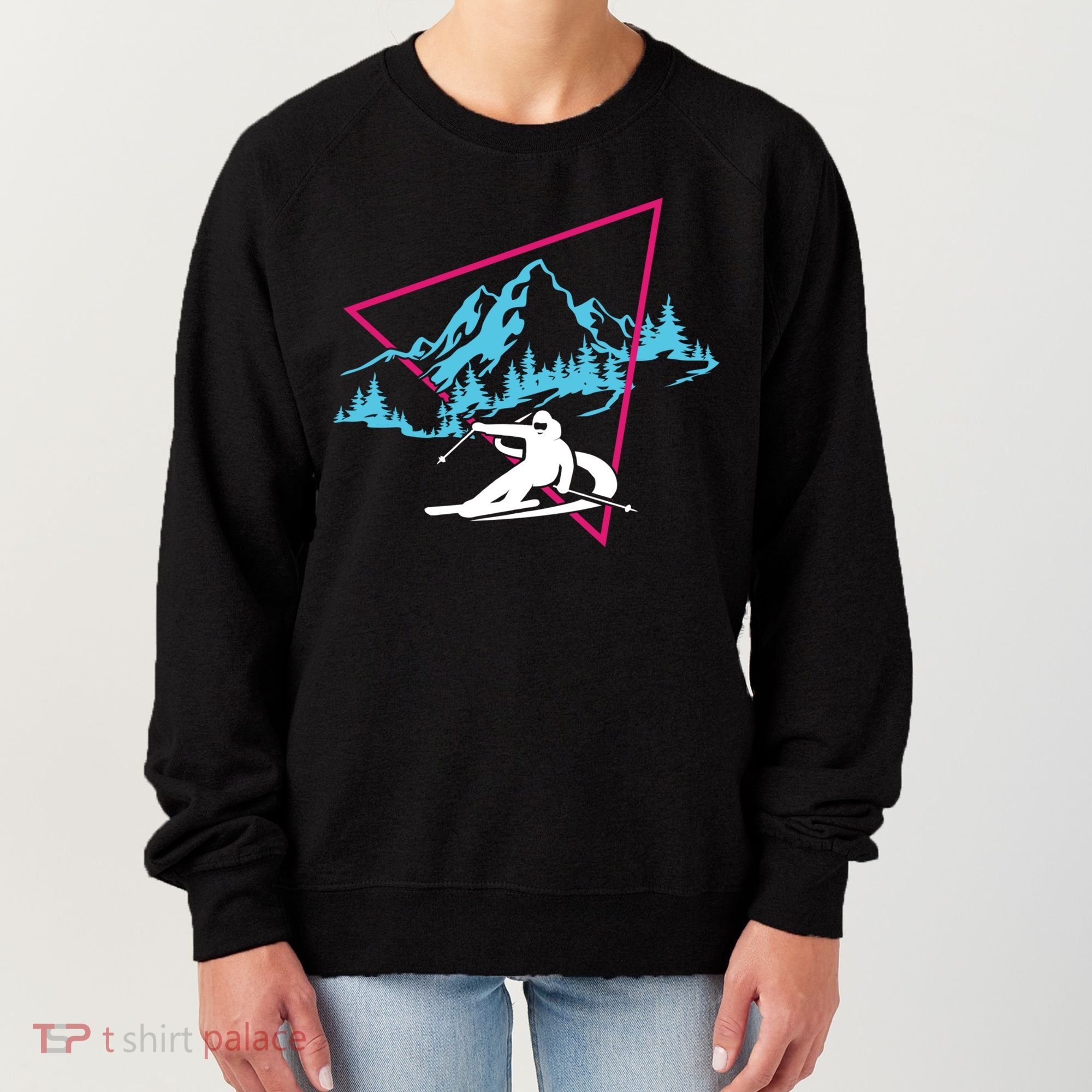 Skier Skiing Winter Sport Ski Skiers Ski Lover Gift Women's Sweatshirt