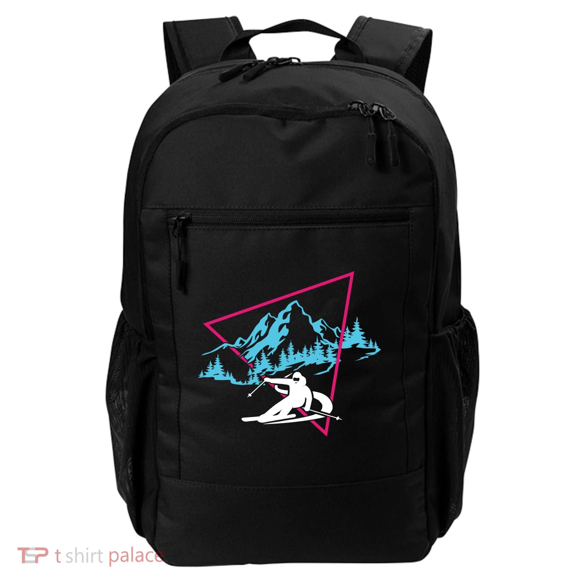 Skier Skiing Winter Sport Ski Skiers Ski Lover Gift Backpack