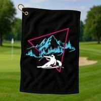 Skier Skiing Winter Sport Ski Skiers Ski Lover Gift Golf Towel thumb 1