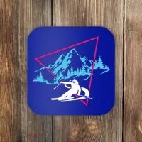 Skier Skiing Winter Sport Ski Skiers Ski Lover Gift Coaster thumb 0