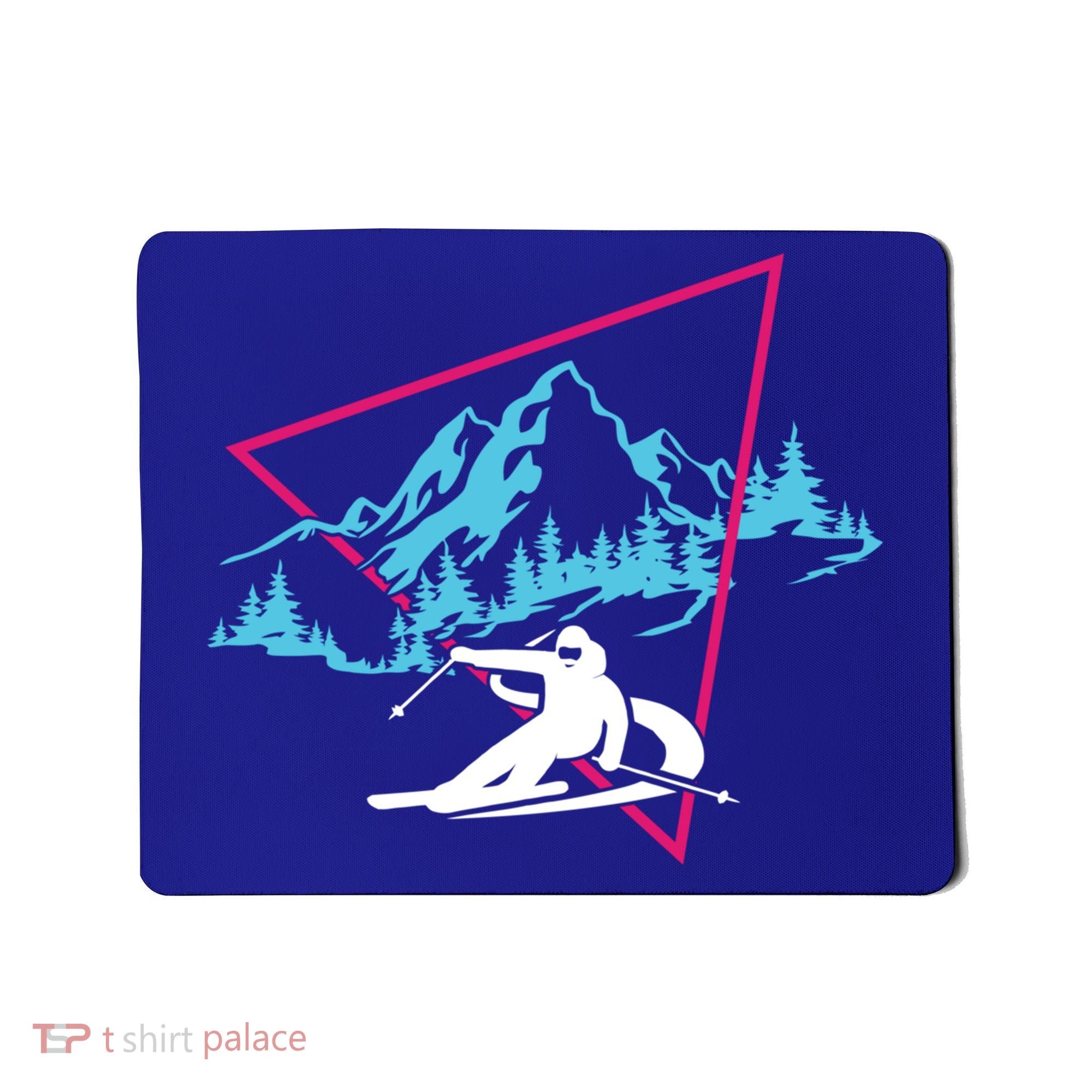 Skier Skiing Winter Sport Ski Skiers Ski Lover Gift Mousepad