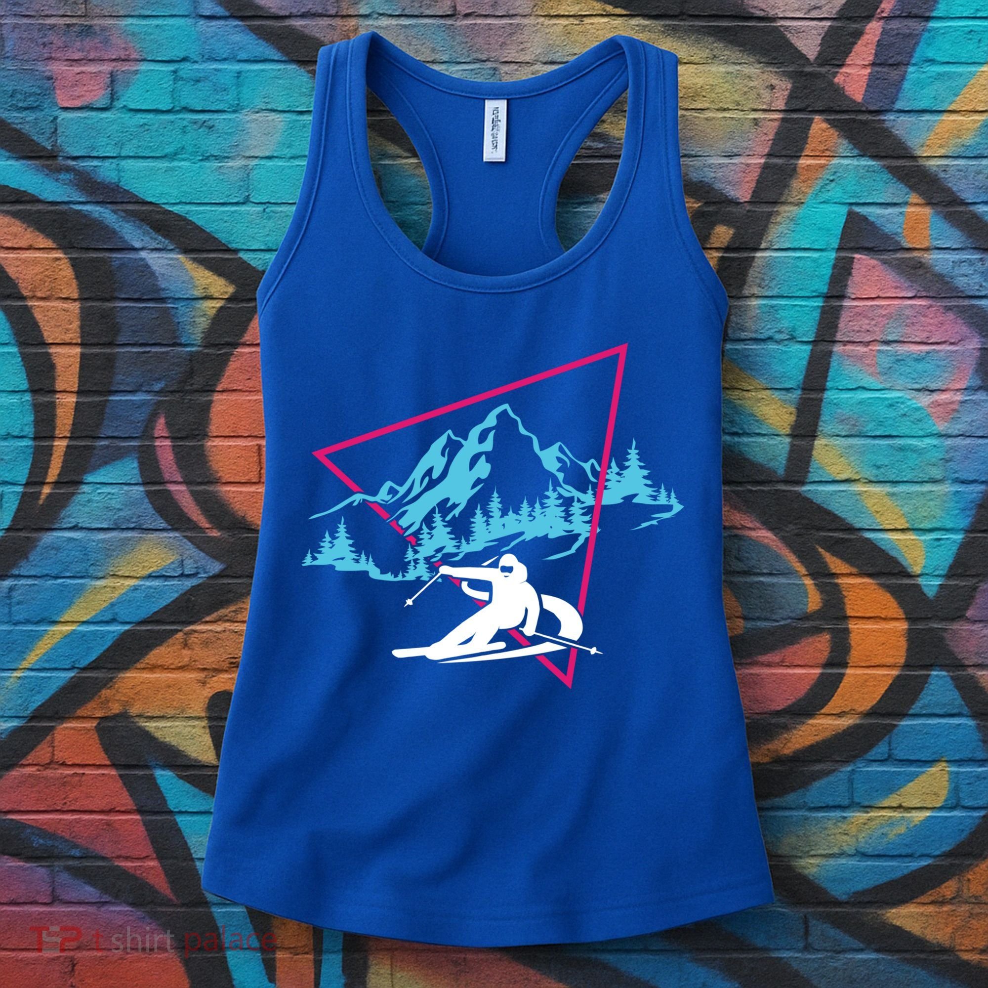 Skier Skiing Winter Sport Ski Skiers Ski Lover Gift Women's Tank Top