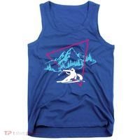 Skier Skiing Winter Sport Ski Skiers Ski Lover Gift Tank Top thumb 0