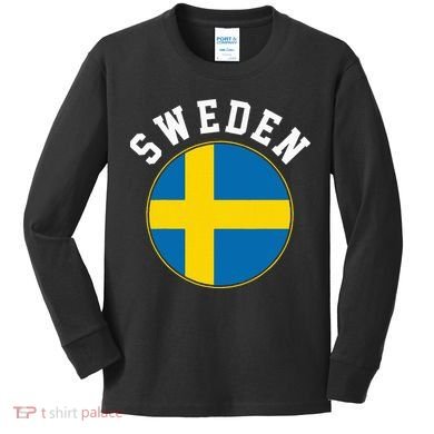 Sweden Kids Long Sleeve Shirt