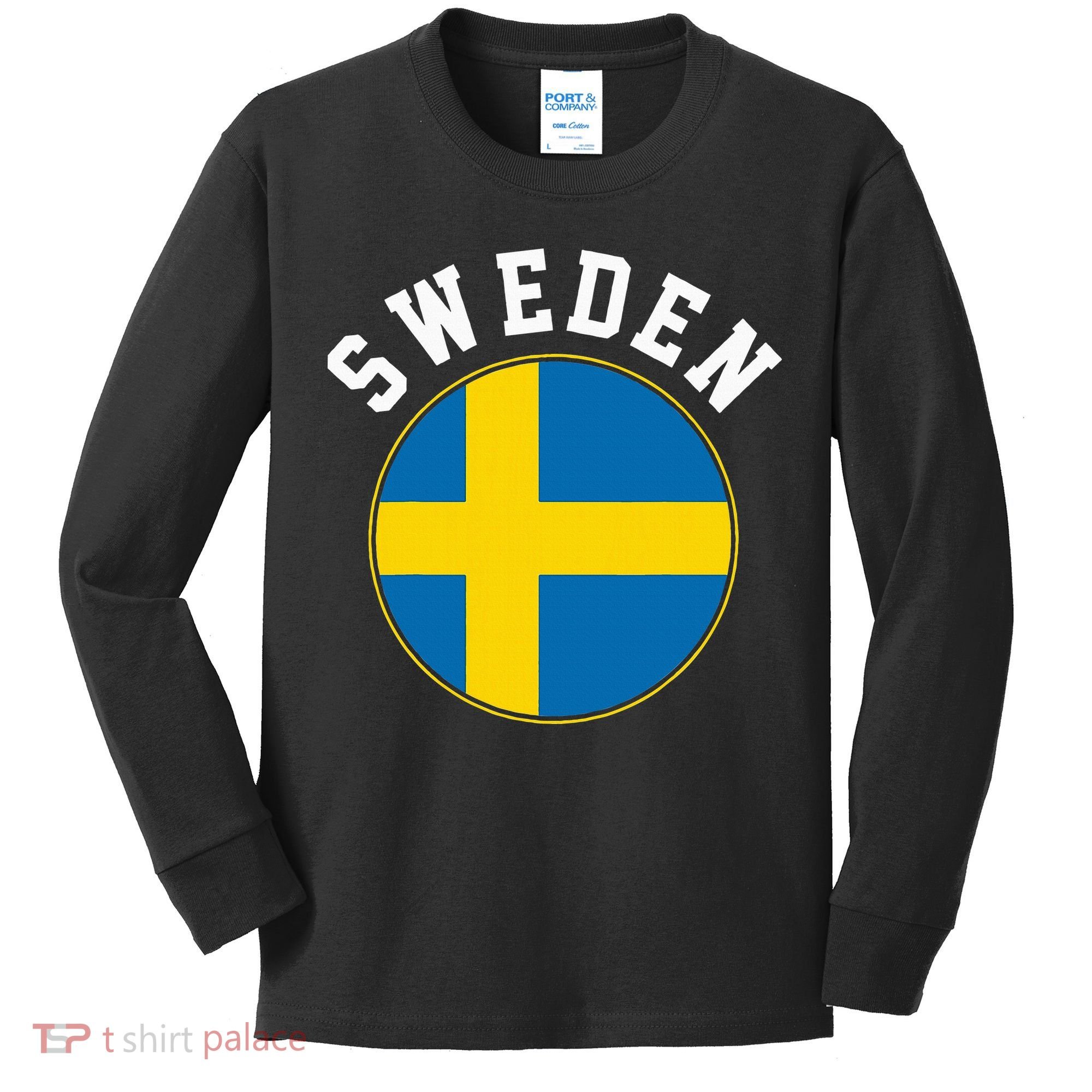 Sweden Kids Long Sleeve Shirt