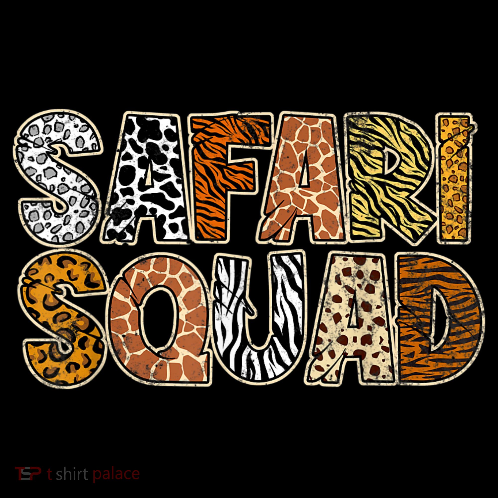 Safari Squad Wild Animals Lover USA-Made Doggie Bandana