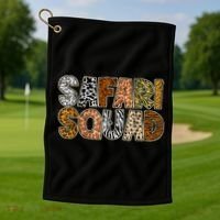 Safari Squad Wild Animals Lover Golf Towel thumb 1