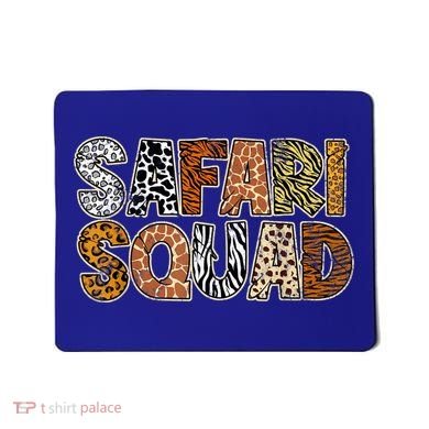 Safari Squad Wild Animals Lover Mousepad
