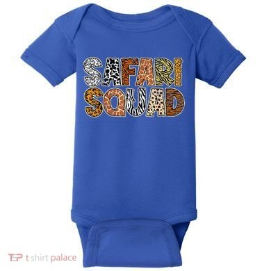 Safari Squad Wild Animals Lover Baby Bodysuit