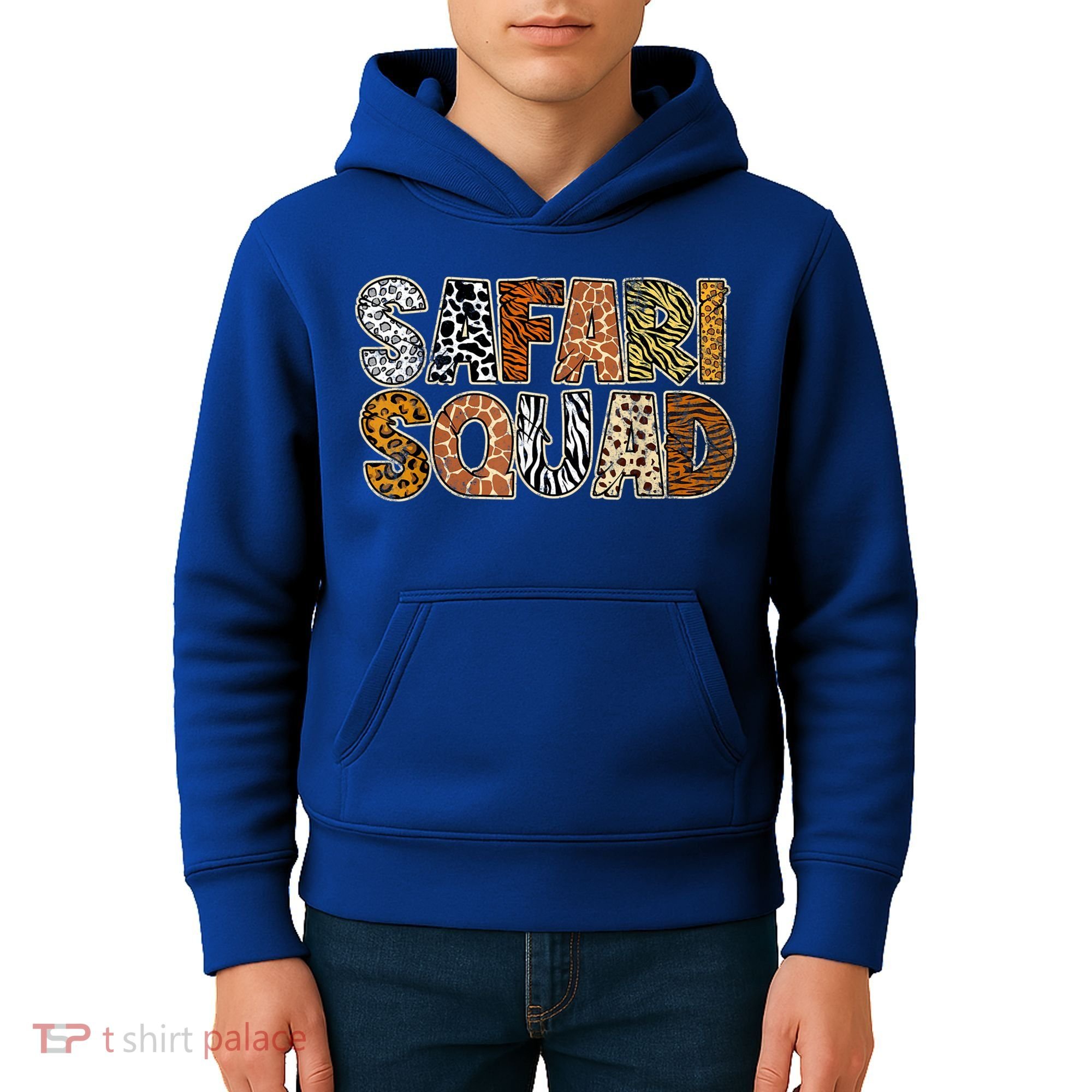 Safari Squad Wild Animals Lover Kids Hoodie