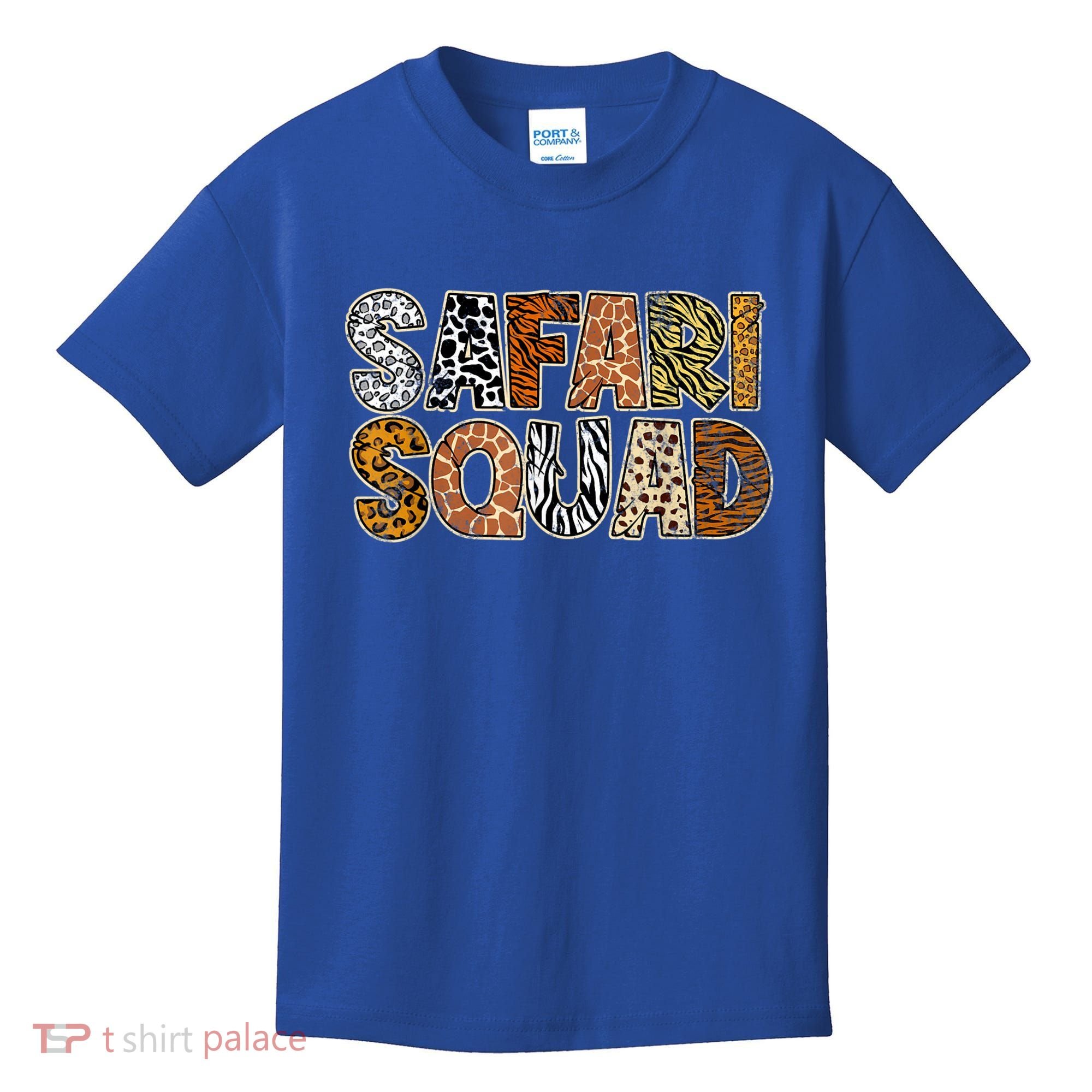 Safari Squad Wild Animals Lover Kids T-Shirt