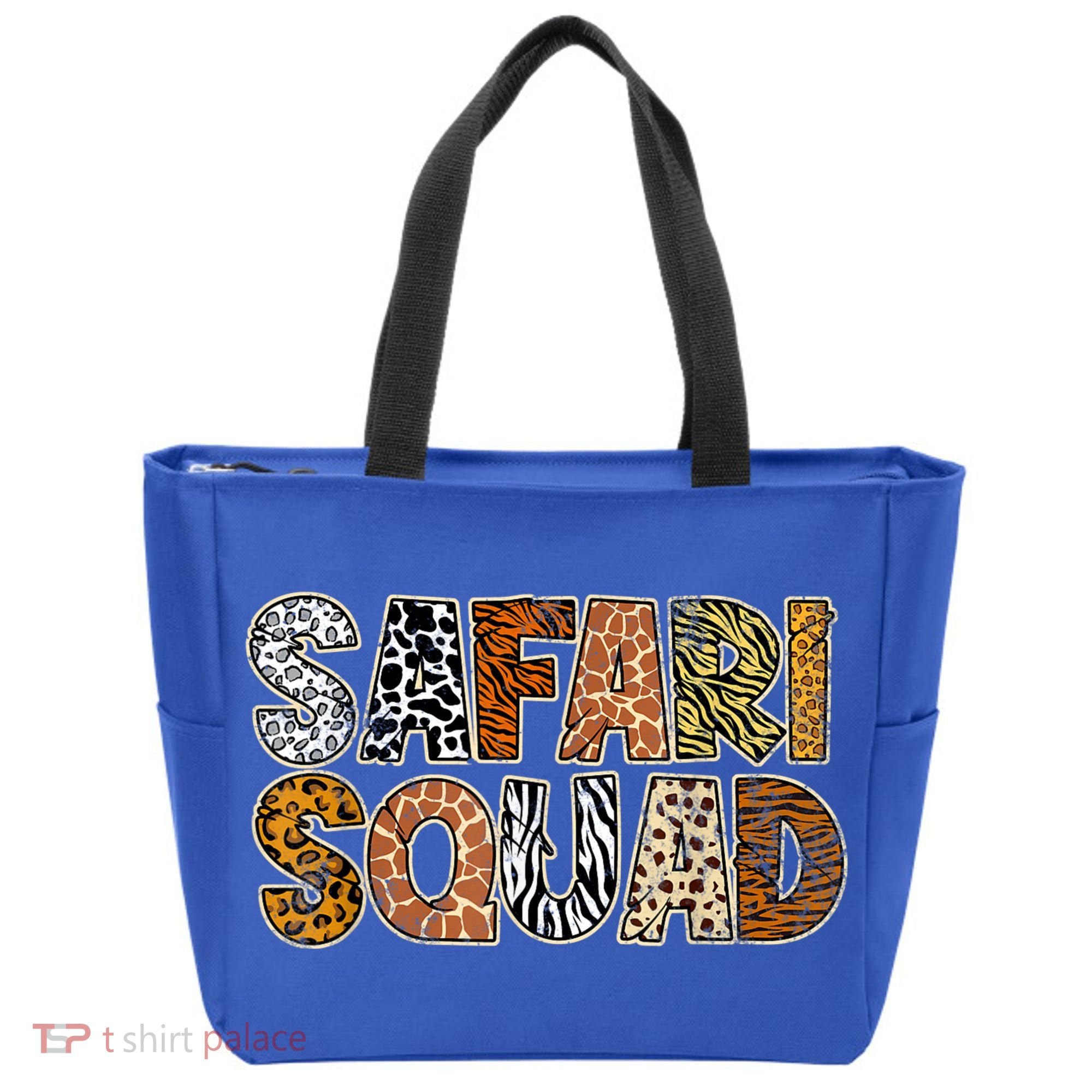 Safari Squad Wild Animals Lover Tote Bag