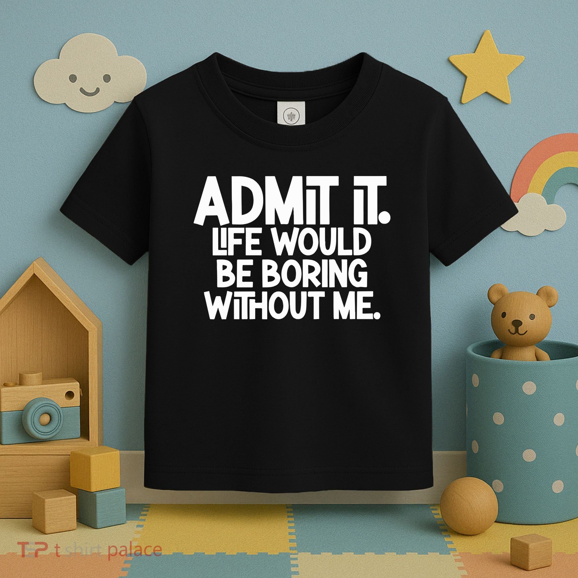 Admit It Life Would Be Boring Without Me Toddler T-Shirt