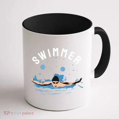 Swimmer Coffee Mug back
