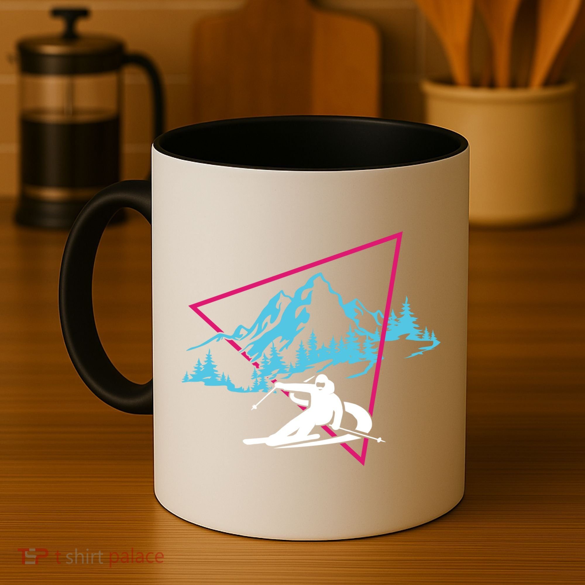 Skier Skiing Winter Sport Ski Skiers Ski Lover Great Gift Coffee Mug