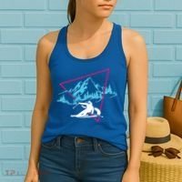 Skier Skiing Winter Sport Ski Skiers Ski Lover Great Gift Women's Tank Top thumb 2