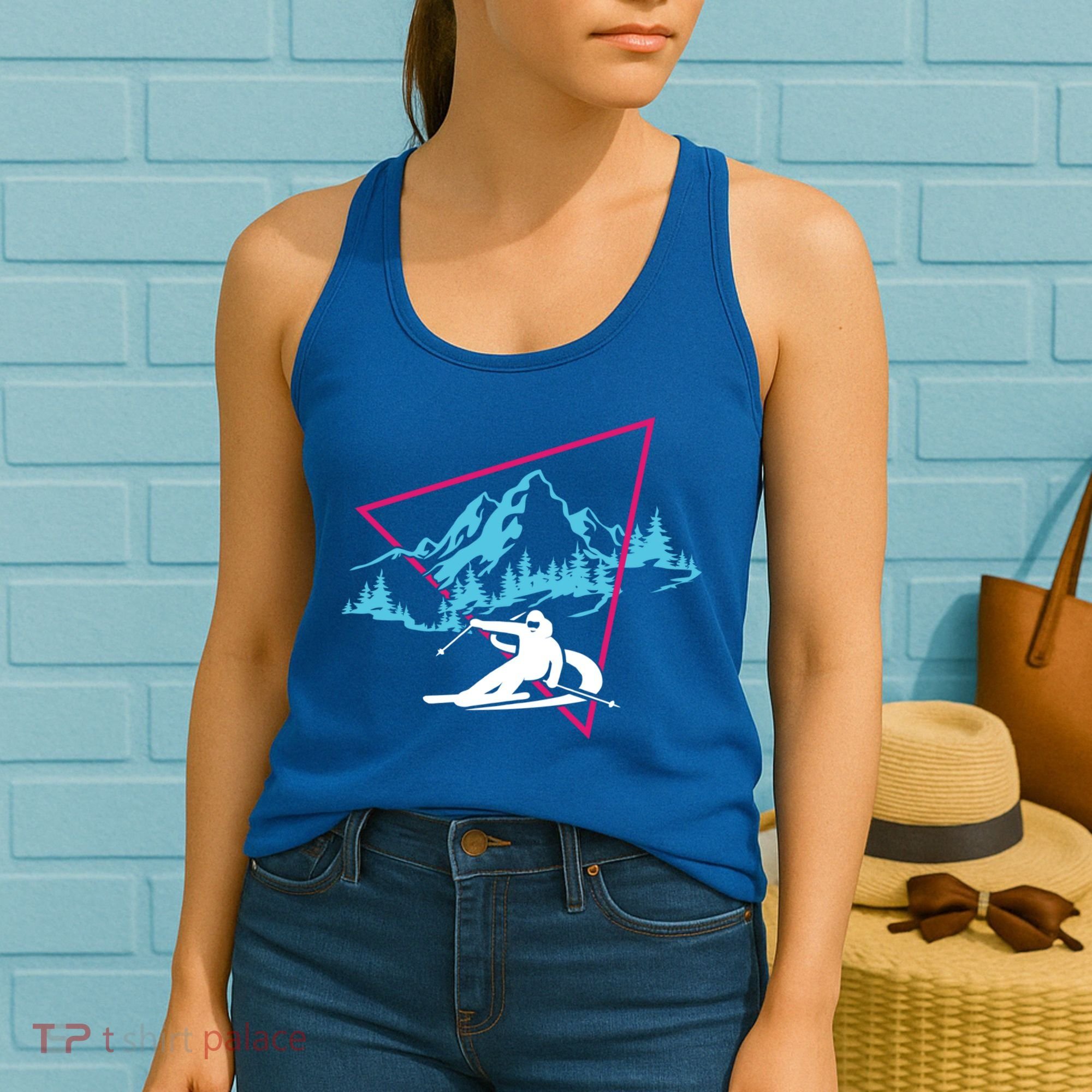 Skier Skiing Winter Sport Ski Skiers Ski Lover Great Gift Women's Tank Top