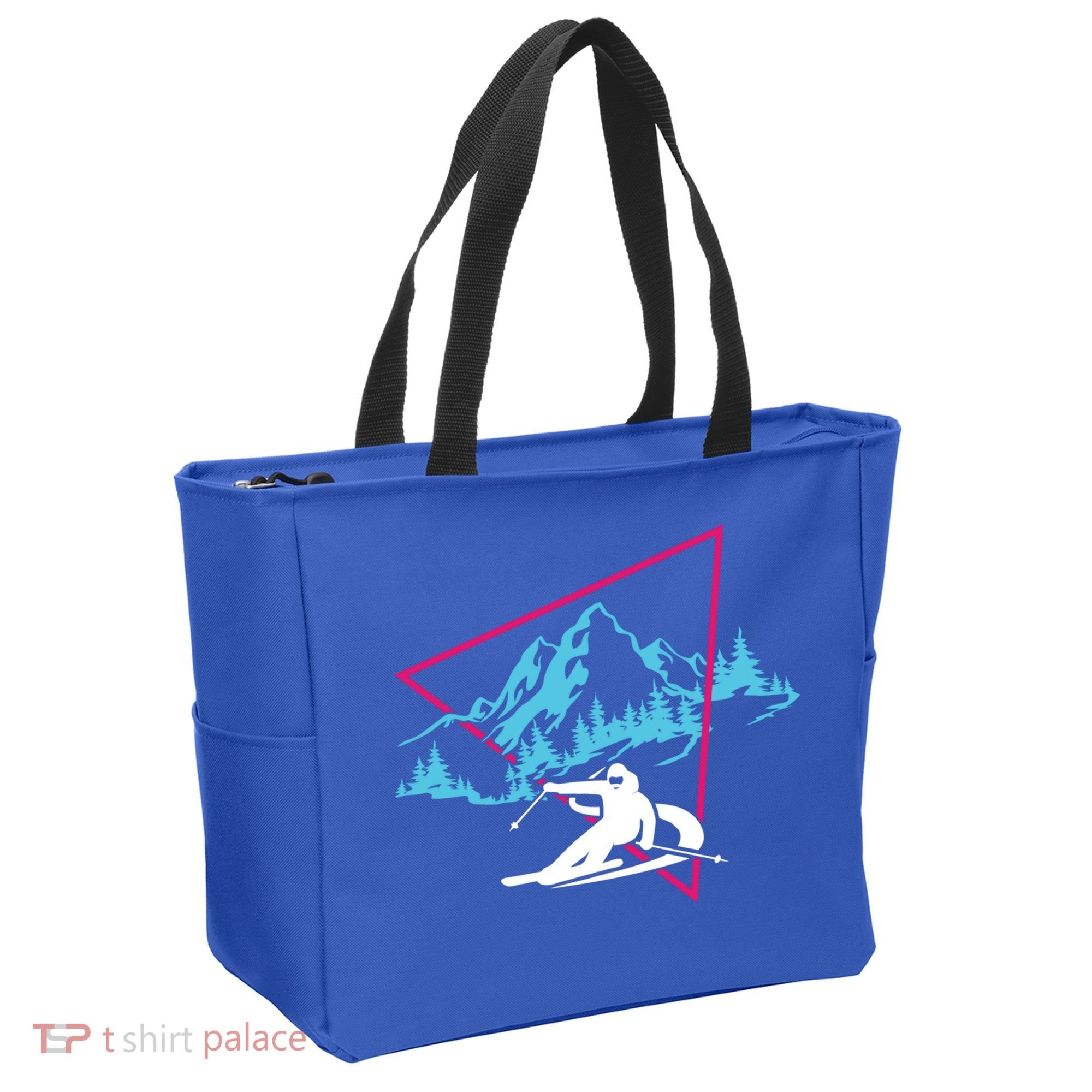 Skier Skiing Winter Sport Ski Skiers Ski Lover Great Gift Tote Bag