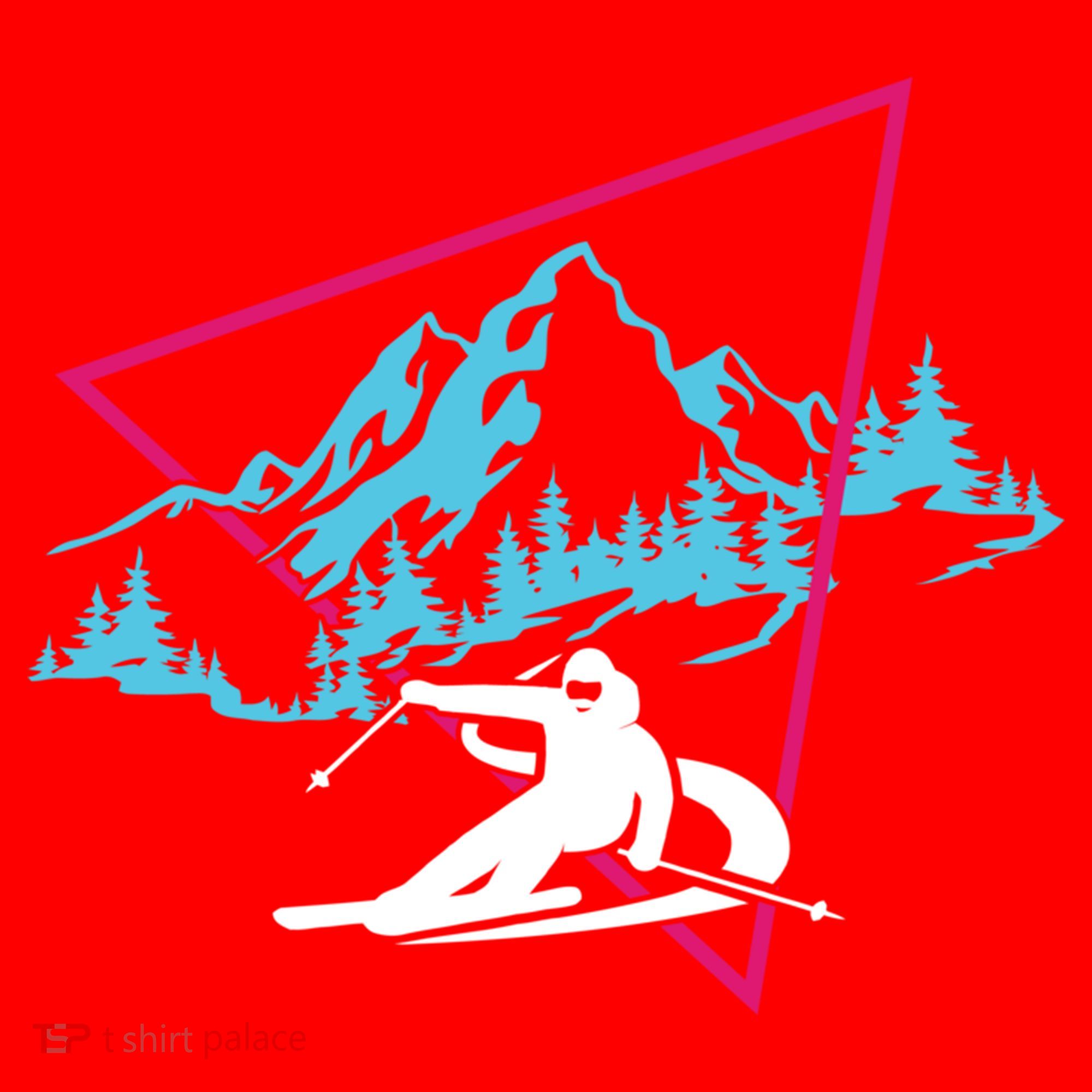 Skier Skiing Winter Sport Ski Skiers Ski Lover Great Gift Santa Hat