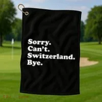 Switzerland Golf Towel thumb 1