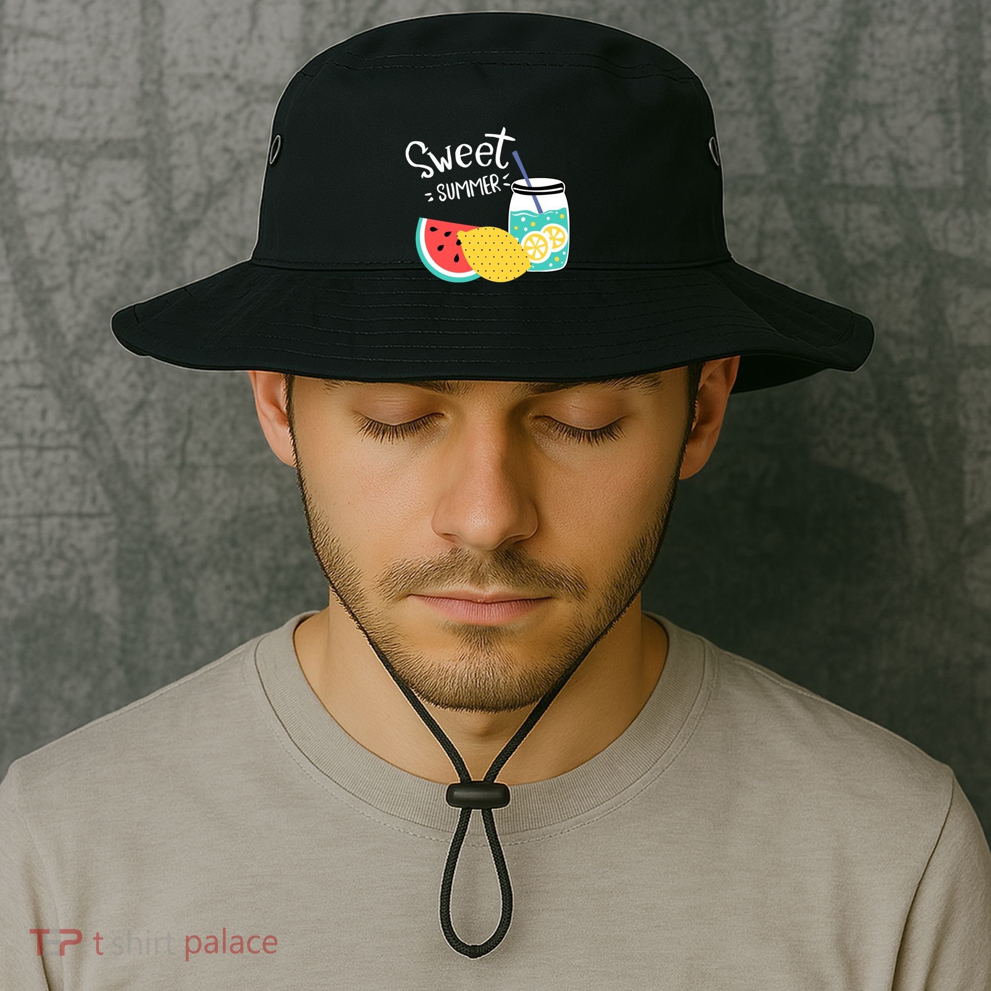 Sweet Summer Watermelon Lemonade Bucket Hat