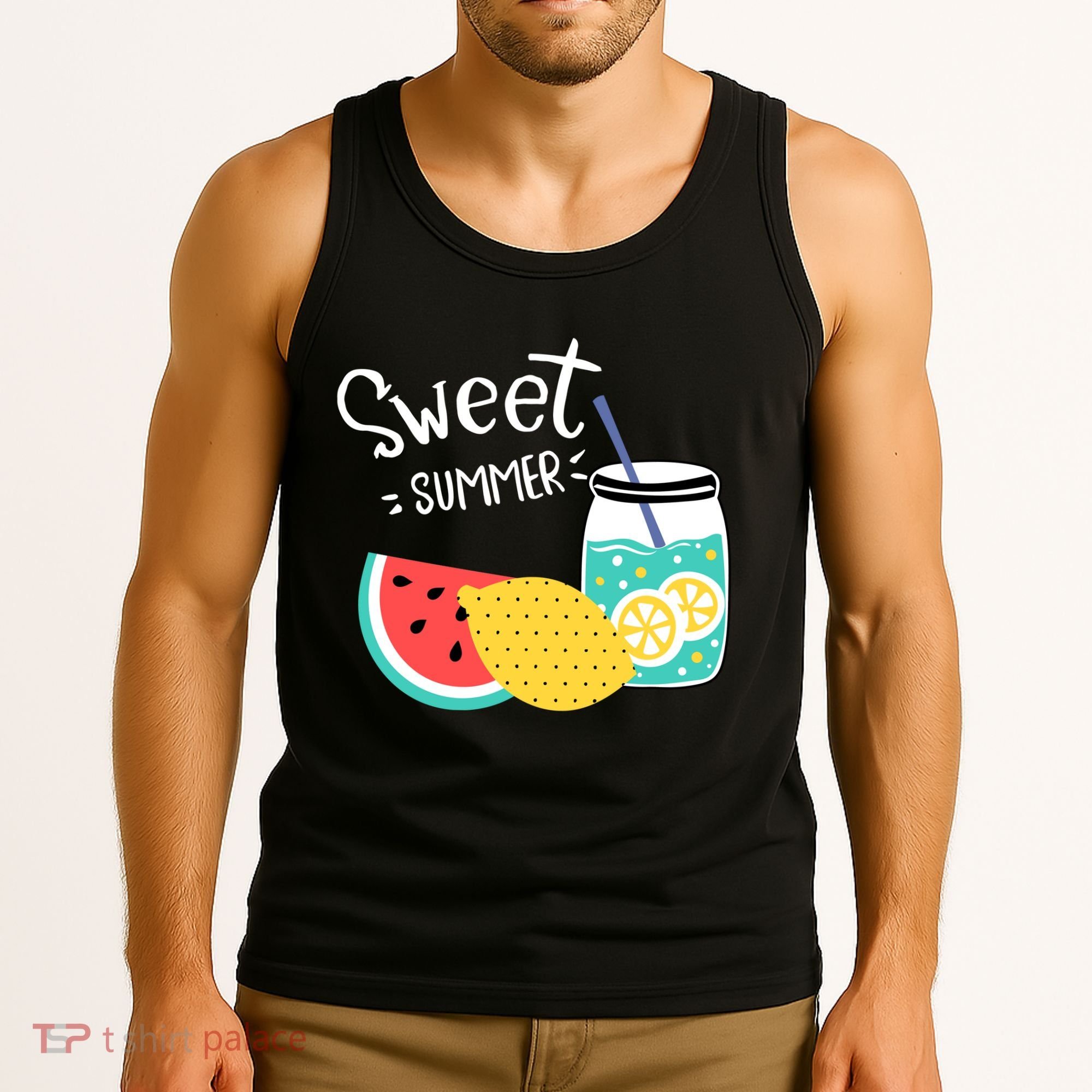 Sweet Summer Watermelon Lemonade Tank Top