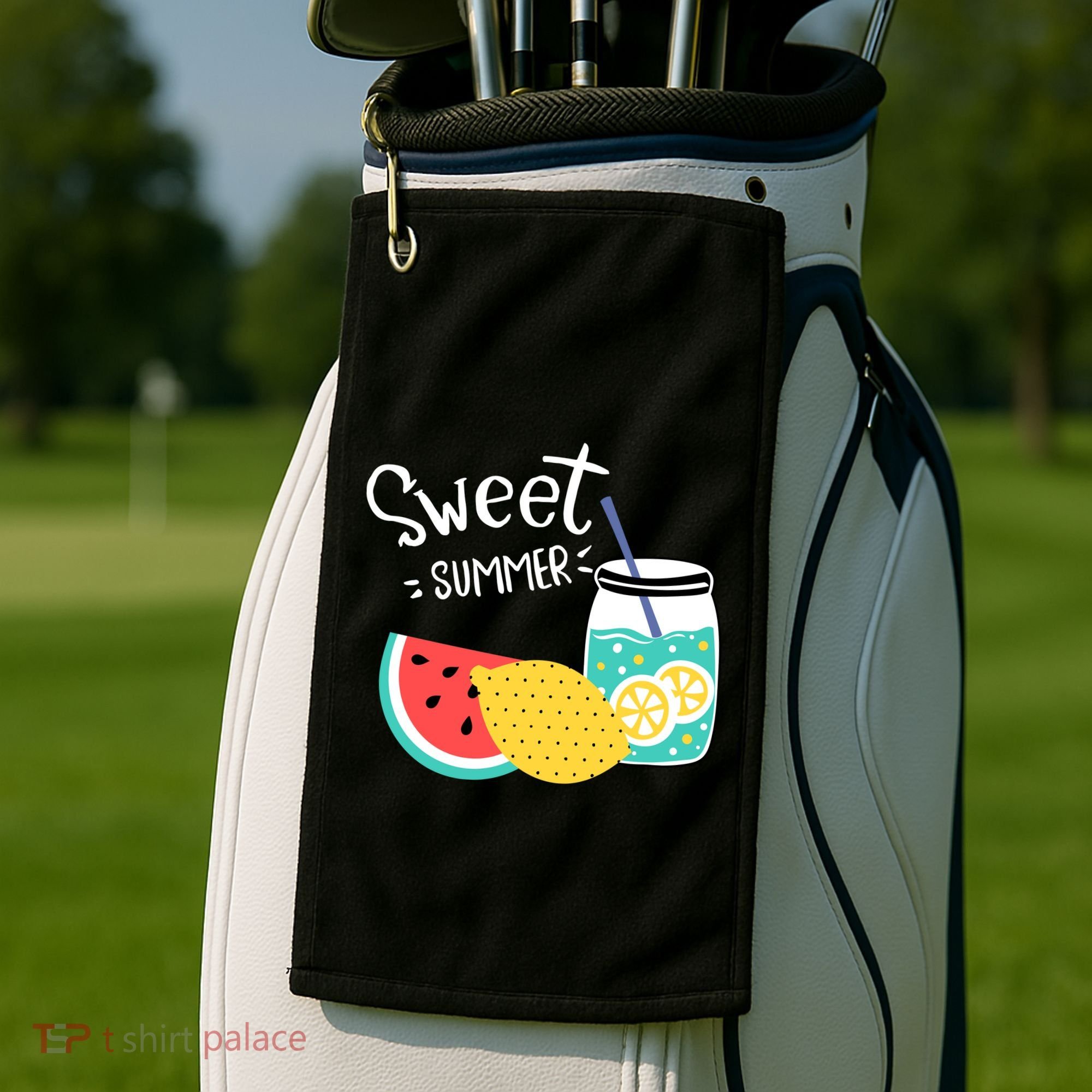 Sweet Summer Watermelon Lemonade Golf Towel