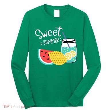 Sweet Summer Watermelon Lemonade Long Sleeve Shirt