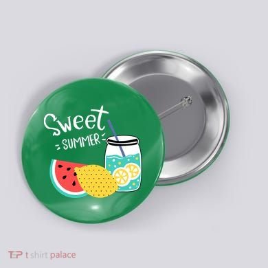 Sweet Summer Watermelon Lemonade Button