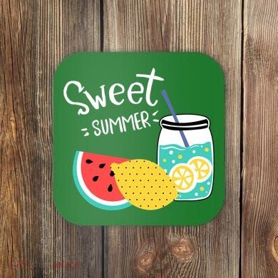 Sweet Summer Watermelon Lemonade Coaster