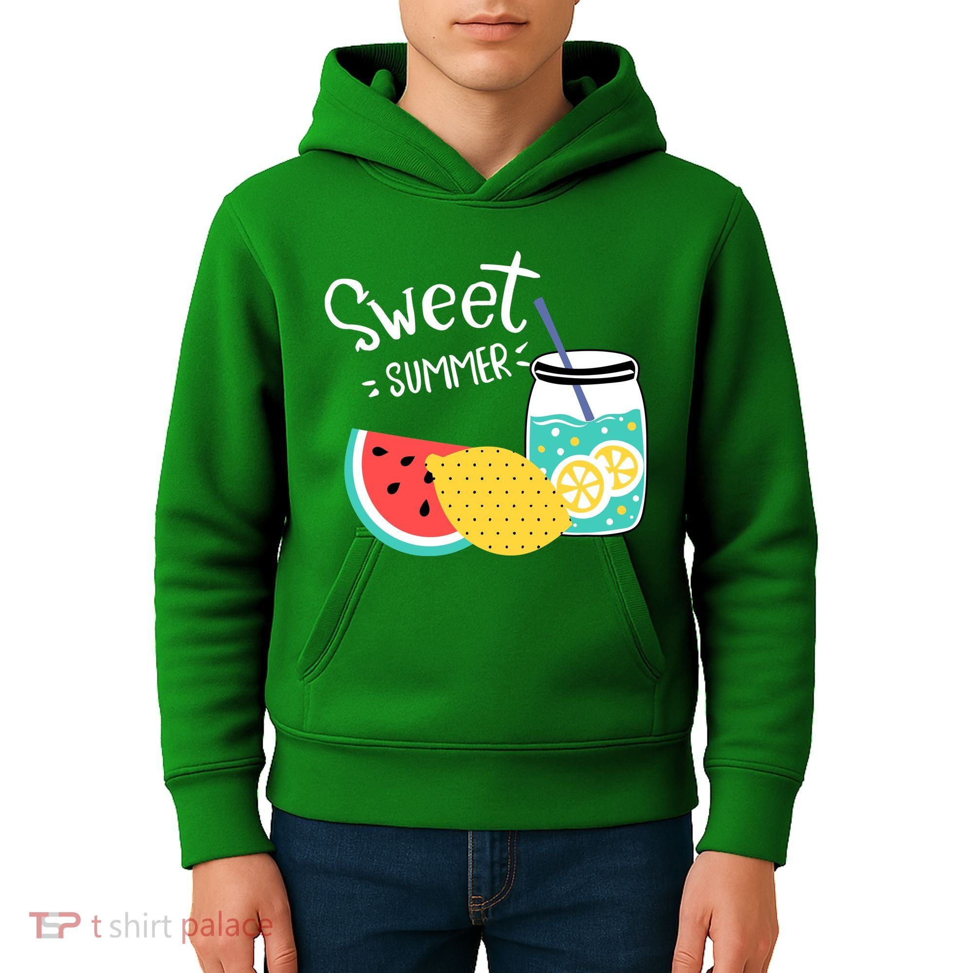 Sweet Summer Watermelon Lemonade Kids Hoodie