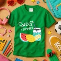 Sweet Summer Watermelon Lemonade Kids T-Shirt thumb 3