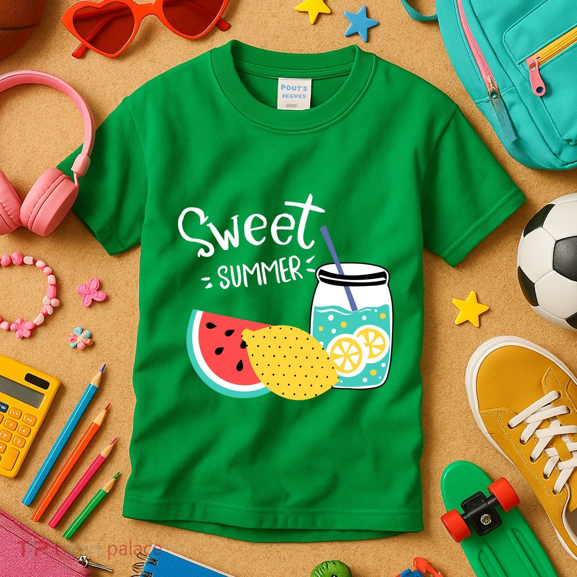 Sweet Summer Watermelon Lemonade Kids T-Shirt