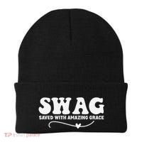 Swag Saved With Amazing Grace Jesus God Beanie thumb 0