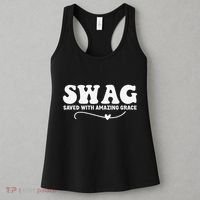 Swag Saved With Amazing Grace Jesus God Women's Tank Top thumb 3