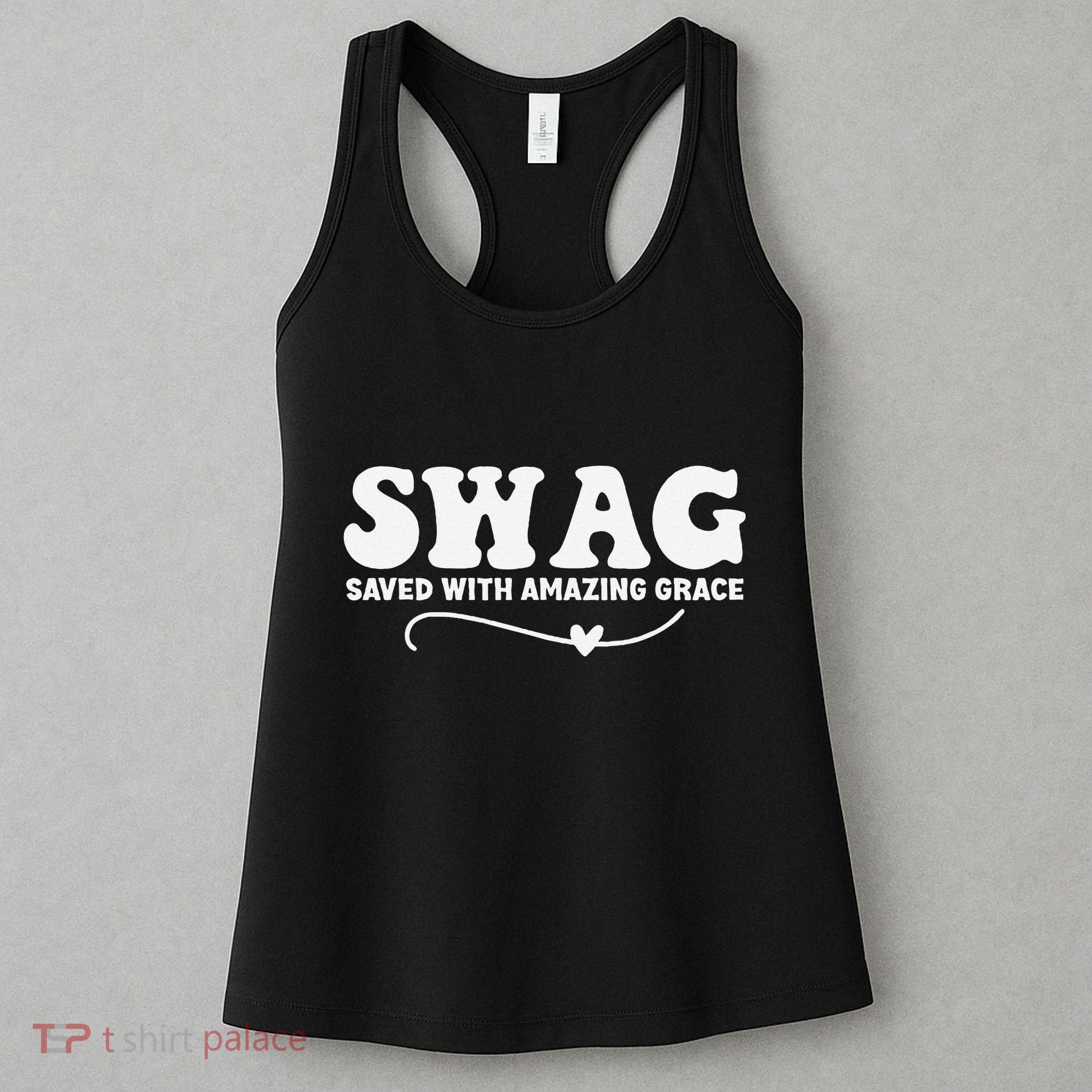 Swag Saved With Amazing Grace Jesus God Women's Tank Top