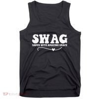 Swag Saved With Amazing Grace Jesus God Tank Top thumb 0