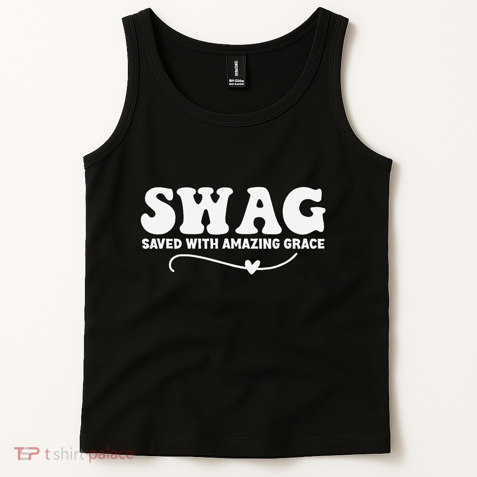 Swag Saved With Amazing Grace Jesus God Tank Top