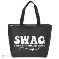 Swag Saved With Amazing Grace Jesus God Tote Bag thumb 0