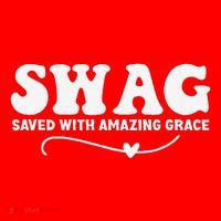 Swag Saved With Amazing Grace Jesus God Santa Hat thumb 1