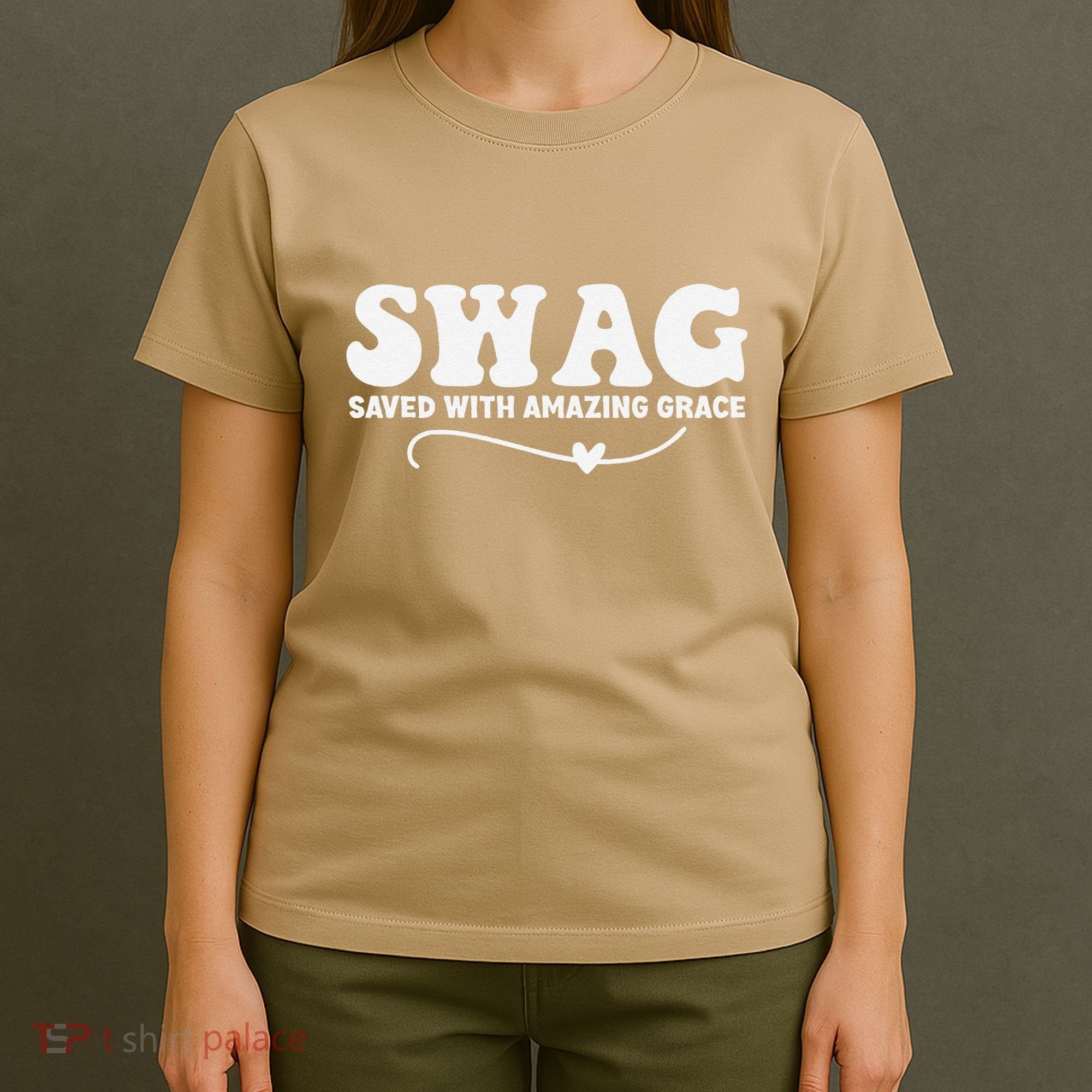 Swag Saved With Amazing Grace Jesus God T-Shirt